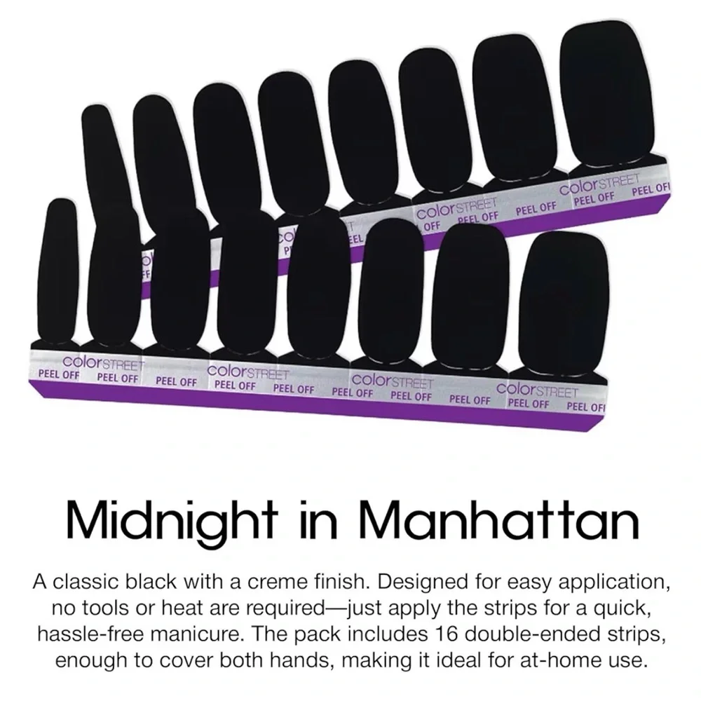 Color Street Nail Strips - Midnight in Manhattan - Picture 2 of 4